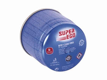 Газовий балончик SUPER-EGO BTP C200, з'єднання, що проколюється, 350 мл
