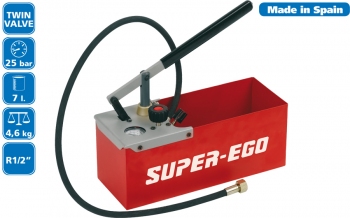 Ручний опресувальник систем опалення SUPER-EGO TP25